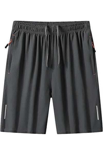 Dress Cici Men's Running Shorts with Zipper Pockets, Reflective Stripes and D...