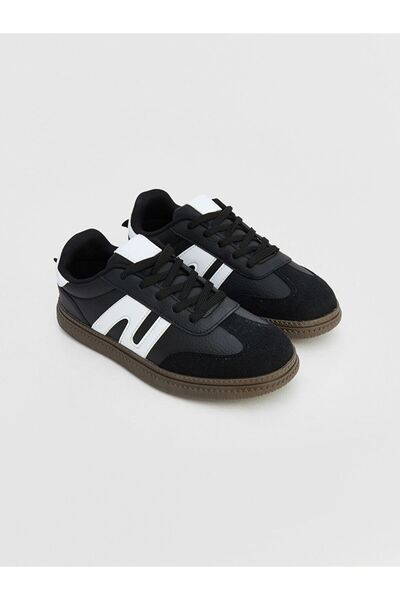 LC Waikiki Lcw Steps Black Suede Look Boys' Sports Shoes