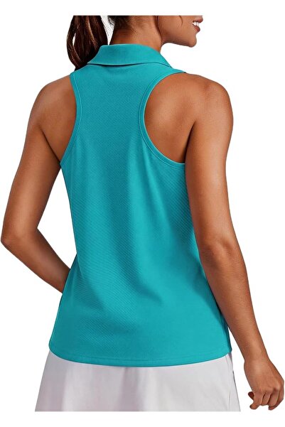GENERAL PINSPARK Womens Golf Shirt UPF 50+ Sleeveless Collared Shirts Quick D...