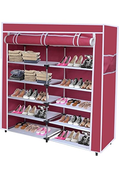 Home Dwell 6-Tier Shoe Rack Organizer for Entryway – Double Row Freestanding ...