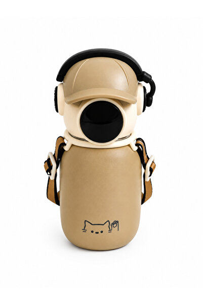 ZÜMHA Children's Thermos Flask with Straw and Cute Figures