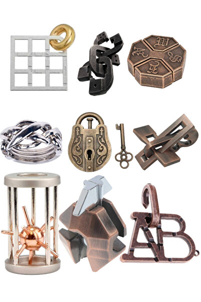 Puzzle Hanayama 9 Pieces Metal Puzzle