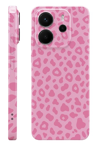 WANNA PROTECT Xiaomi Redmi Note 14 Pink Leopard Protect Slim Glossy Full Prin...
