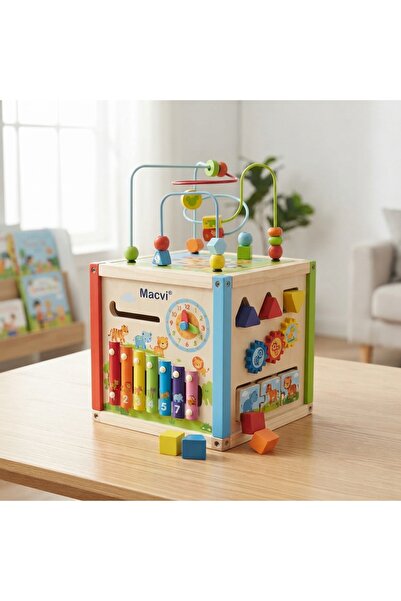 DeaL Cub educativ multifuncțional 6-în-1 cu pian și labirint — Distracție și ...