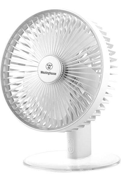 Westinghouse مروحة مكتبية قابلة لإعادة الشحن مع إضاءة ليلية LED، مروحة طاولة ...