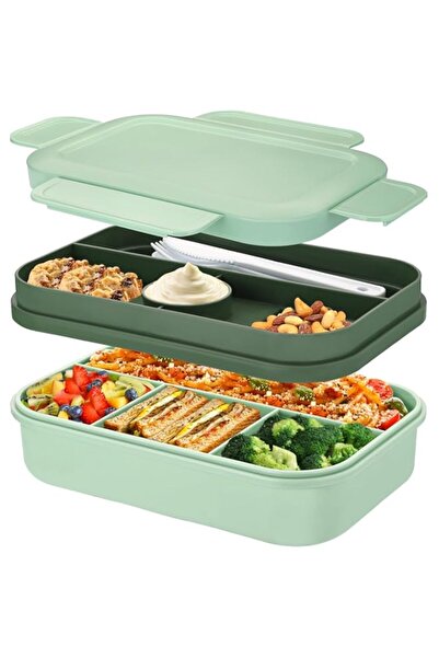 Generic Bento Box Lunch Box for Adults & Kids, 2000ml Stackable Japanese Lunc...