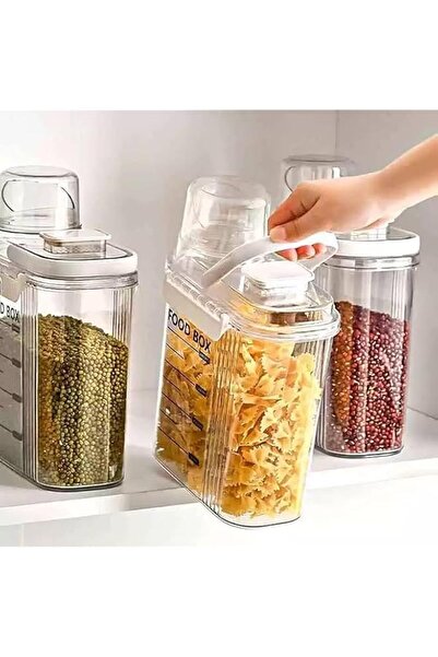 Generic Food Storage Containers with Measuring Cup, Airtight Acrylic Kitchen ...