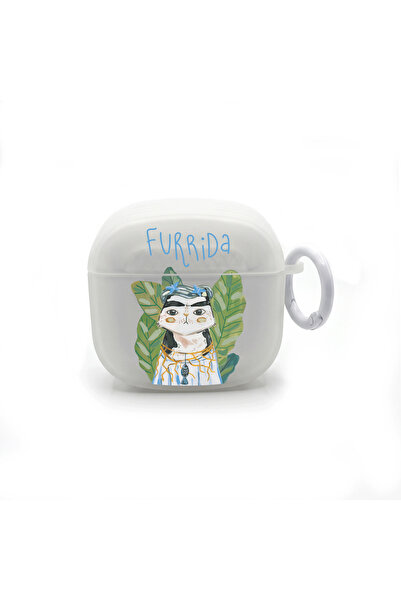 usezenai AirPods 4. Nesil Uyumlu Furrida Frida Kahlo Kedi Tasarımlı Renk Seçe...