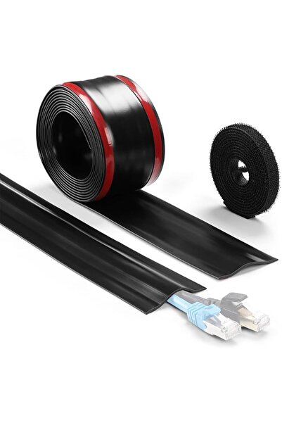 ELEPHANTBOAT ZORBES® 8.2Ft Floor Cord Cover, PVC Cord Covers for Wires on Flo...