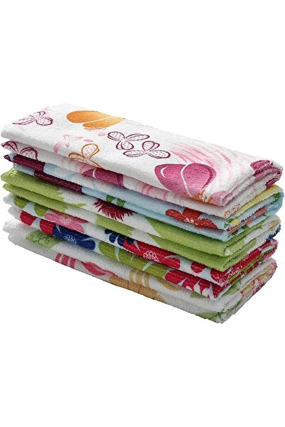 Lawazim 5 Piece Cleaning - Multi-Color Towel - 30x30cm - Highly Absorbent Reu...