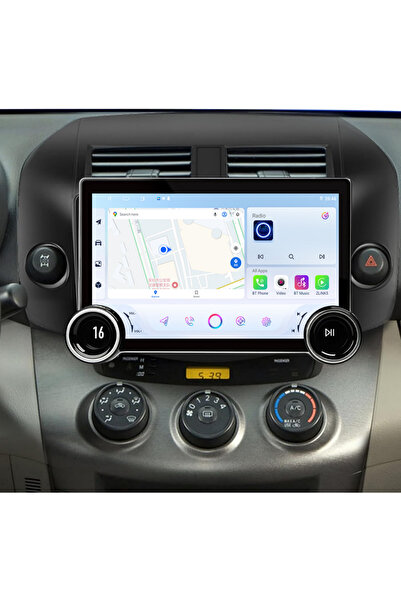 Carplayer شاشة أندرويد لتويوتا راف 4 موديل 2007-2012، مع مقبضين، ذاكرة وصول ع...