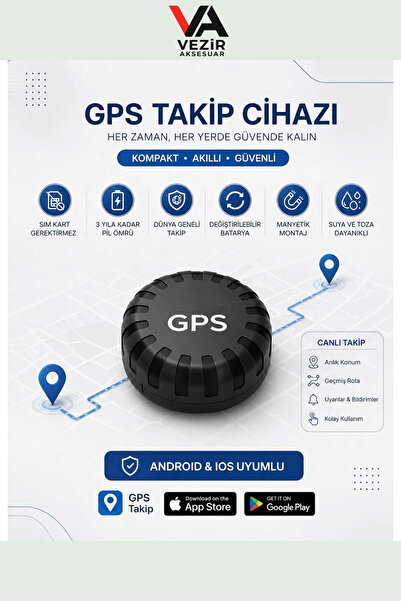 Mini iOS ve Android Uyumlu GPS Takip Cihazı AirTag Geçmiş Konum SIM Kart Gerekmez Araç Motor Çanta Çocuk