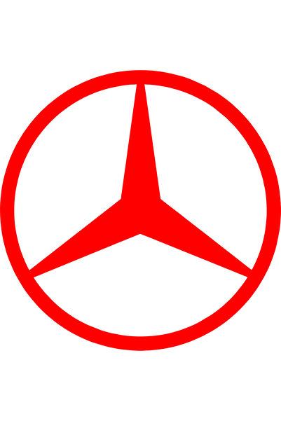 Birim Matbaa Car Sanruf Mercedes Auto Sticker (45X45 cm)