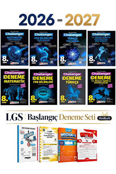 Kafa Dengi Yayınları 8. Sınıf LGS Challenger Süper Set Soru Bankası - Branş D...