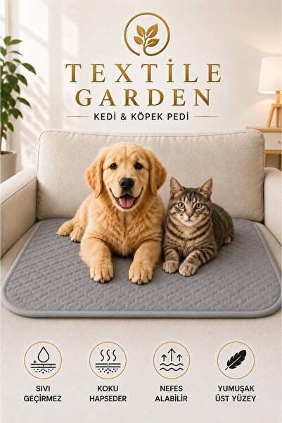 TEXTİLEGARDEN Washable Pack of Quilted Liquid-Proof Cat and Dog Pee Pads - Tr...