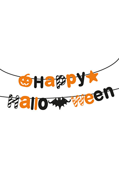 Alista Home Halloween Garland 3.5m made of paper, Happy Halloween banner with...