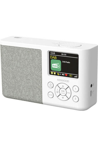 Kenwood CR-M33DAB Φορητό Ραδιόφωνο Επαναφορτιζόμενο DAB+ με Bluetooth Λευκό
