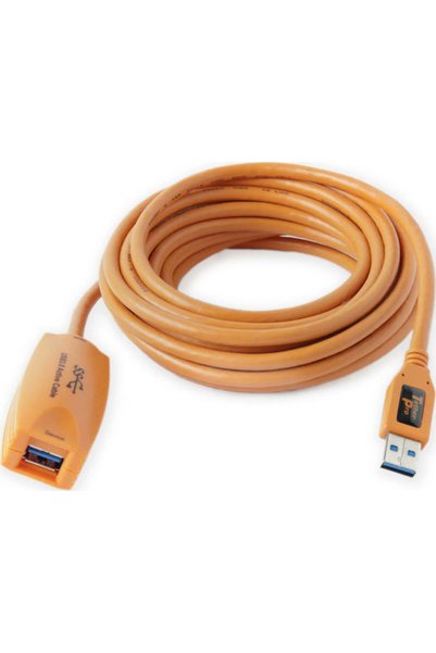 Tether Tools Καλώδιο USB 3.0 5μ A-Αρσενικό σε A-Θηλυκό Πορτοκαλί (CU3017)