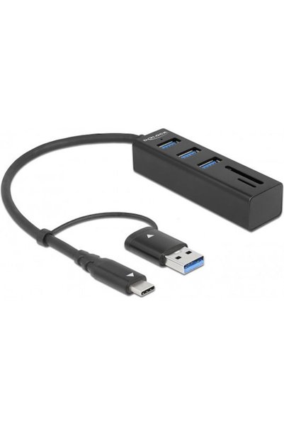 DELOCK Αναγνώστης καρτών Type-C για /S/D/ /m/i/c/r/o/S/D/ / / / / Κωδικός: 63859