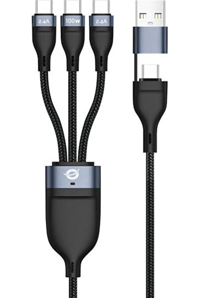 CONCEPTRONIC Κανονικό καλώδιο USB σε Type-C 1,5μ 5Α (ETTA06B15C)