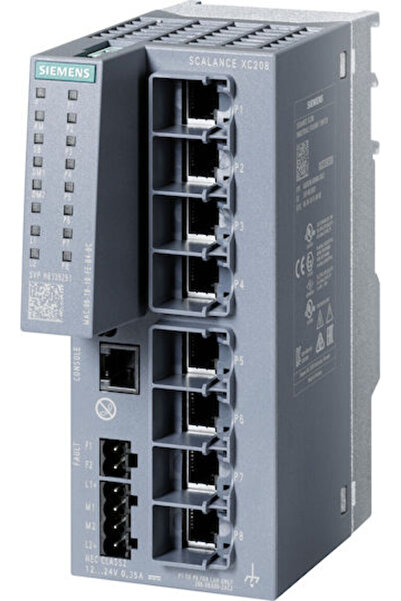 Siemens 6GK52080BA002AC2 Διαχειριζόμενος διακόπτης L2 με 8 θύρες Gigabit Ethe...