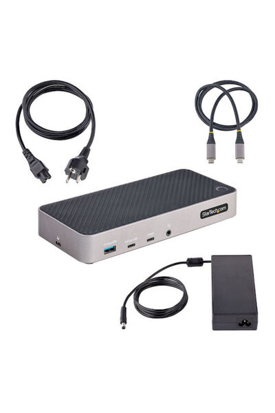 startech Σταθμός σύνδεσης USB-C με HDMI, DisplayPort, 4K, PD, Ethernet και υπ...