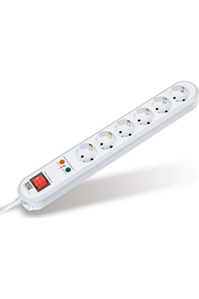 Bachmann Smartline 6 Πολύπριζο με Προστασία από Υπερτάσεις, 6 Θέσεις, με Διακ...