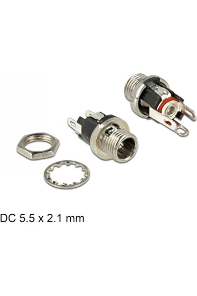 DELOCK Θηλυκό βύσμα DC ασημί (89910)