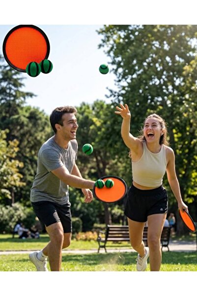 pınaxar Velcro Ball Catching Game Set for 2 People, Fun Garden Beach Toy