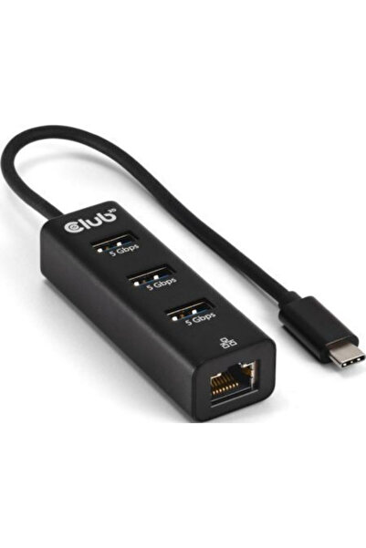Other Club3D 3-θύρος διανομέας USB 2.0 με σύνδεση USB-C και Ethernet Κωδικός:...