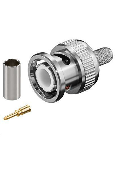 MicroConnect BNC Βύσμα Πρεσαριστό για Καλώδιο RG58 με Επίχρυσο Ακροδέκτη