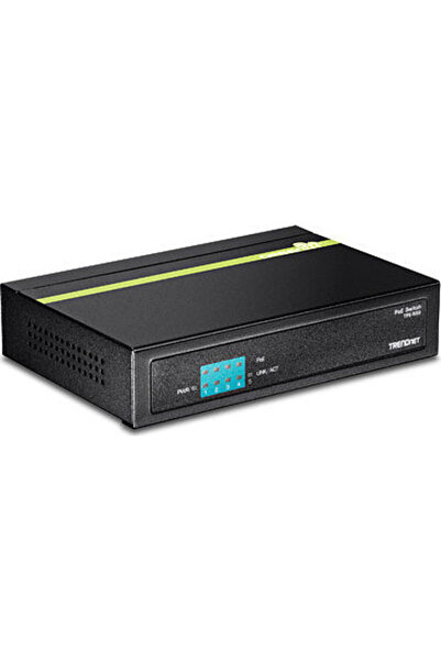 TRENDnet TPE-S50 Μη διαχειριζόμενος διακόπτης L2 PoE+ με 4 θύρες Ethernet και...