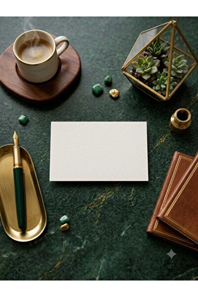 Genel Markalar 25 Adet Baskısız Boş Kartvizit 5x8 cm Kalın Not Kağıdı