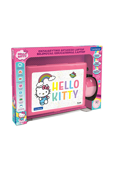 LEXIBOOK Δίγλωσσο Εκπαιδευτικό Laptop Hello Kitty με Ποντίκι 4+ Ετών - 124 Δρ...