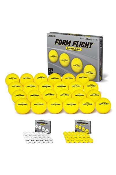 Genel Markalar Foam Flight Pratiği Golf Topları 24'lü Paket - Sarı