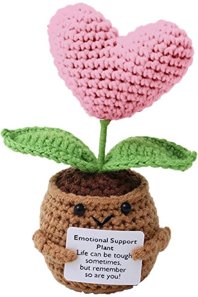 TERRIFI Positive Pocket Dinosaur Doll, Funny Emotional Support Knitted Dinosa...