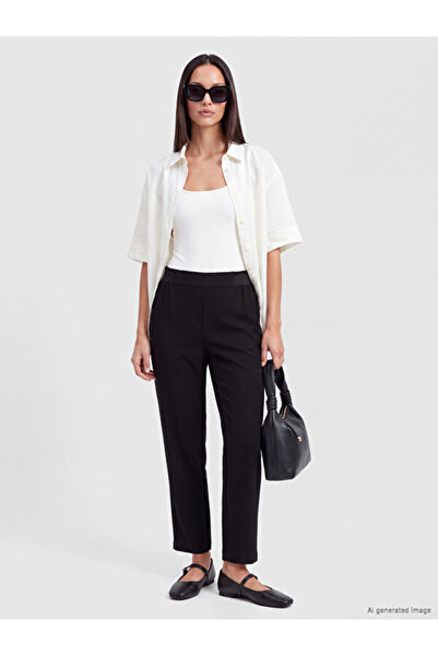 LC Waikiki Sparkling Choices from Shining Store Women's Trousers with Waist Cord