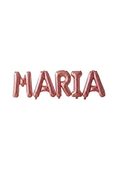 genaja Set Baloane Litere Folie „MARIA” Rose Gold 40 cm – Decor Elegant Eveni...