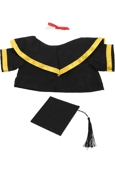 Generic Graduation Plush Bear Outfit Set with Cap Scroll Shawl, Handmade Stuf...