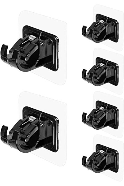 X SPRING Curtain Rod Holders, 6PCS Sturdy Curtain Pole Supports, Universal Wi...