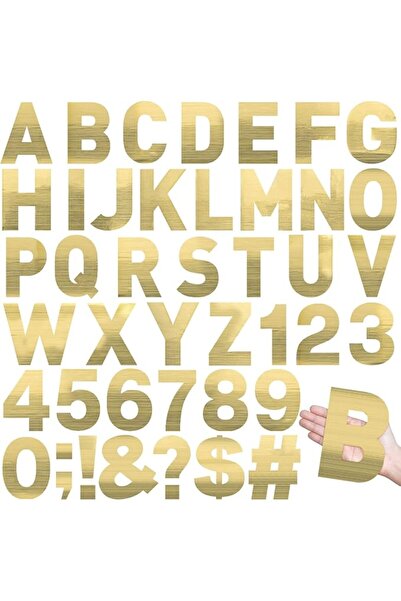 KASTWAVE 184 Pcs Reflective Number and Letter Stickers, Giant Vinyl Self-Adhe...
