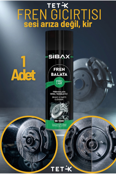 Sibax Fren Balata Temizleyici Sprey 500 ml | Fren Diski Kampana Debriyaj Temi...
