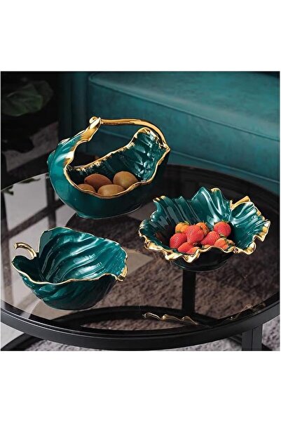 GENERAL Fruit Basket Ceramic Fruit Bowl, Creative Fruit Basket, Countertop Fr...