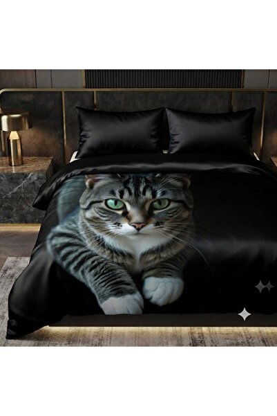 Elmas Dizayn Special Design Brand Double Duvet Cover Set Organic Satin & Cott...