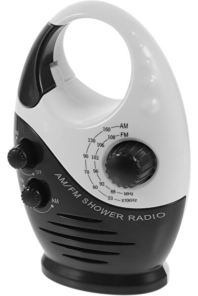 Generic Mini Bathroom Radio Portable Shower Radio Compact Washroom Audio Play...