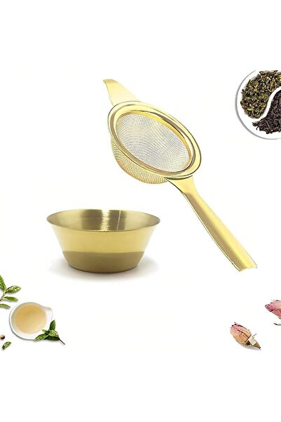 Bukela Tea Strainer for Loose Tea Stainless Steel Tea Filter with Drip Bowl S...