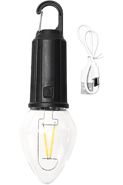 Lawazim Solar Hanging Camping Light - Style 2 USB & Solar Rechargeable LED La...