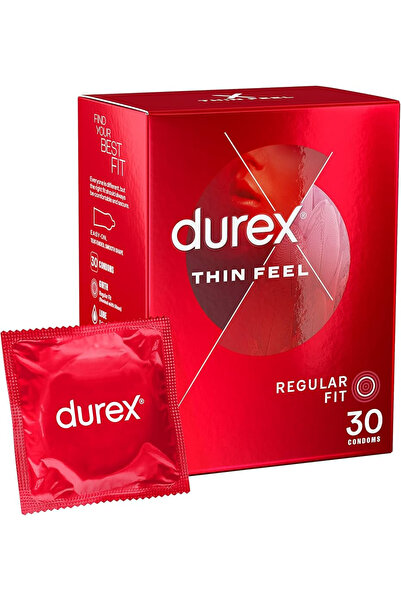 Durex Play واقيات ذكرية رقيقة من ديوركس، عبوة تحتوي على 30 قطعة