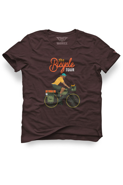 Tarrzzcom Unisex 100% Cotton Regular Fit Biker Printed T-Shirt - Bicycle Tour...