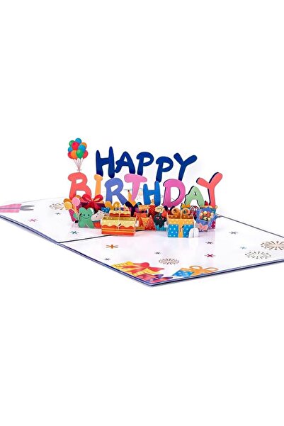 Bukela 3D Birthday Card, Folded Greeting Card, Exquisite Paper Cut Birthday C...